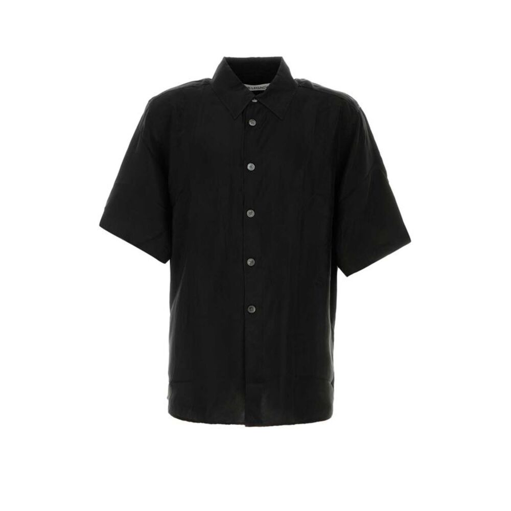 Our Legacy Men Black Cupro Shirt